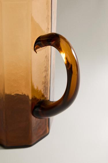 HAMMERED GLASS JUG - Orange by Zara - Image 2