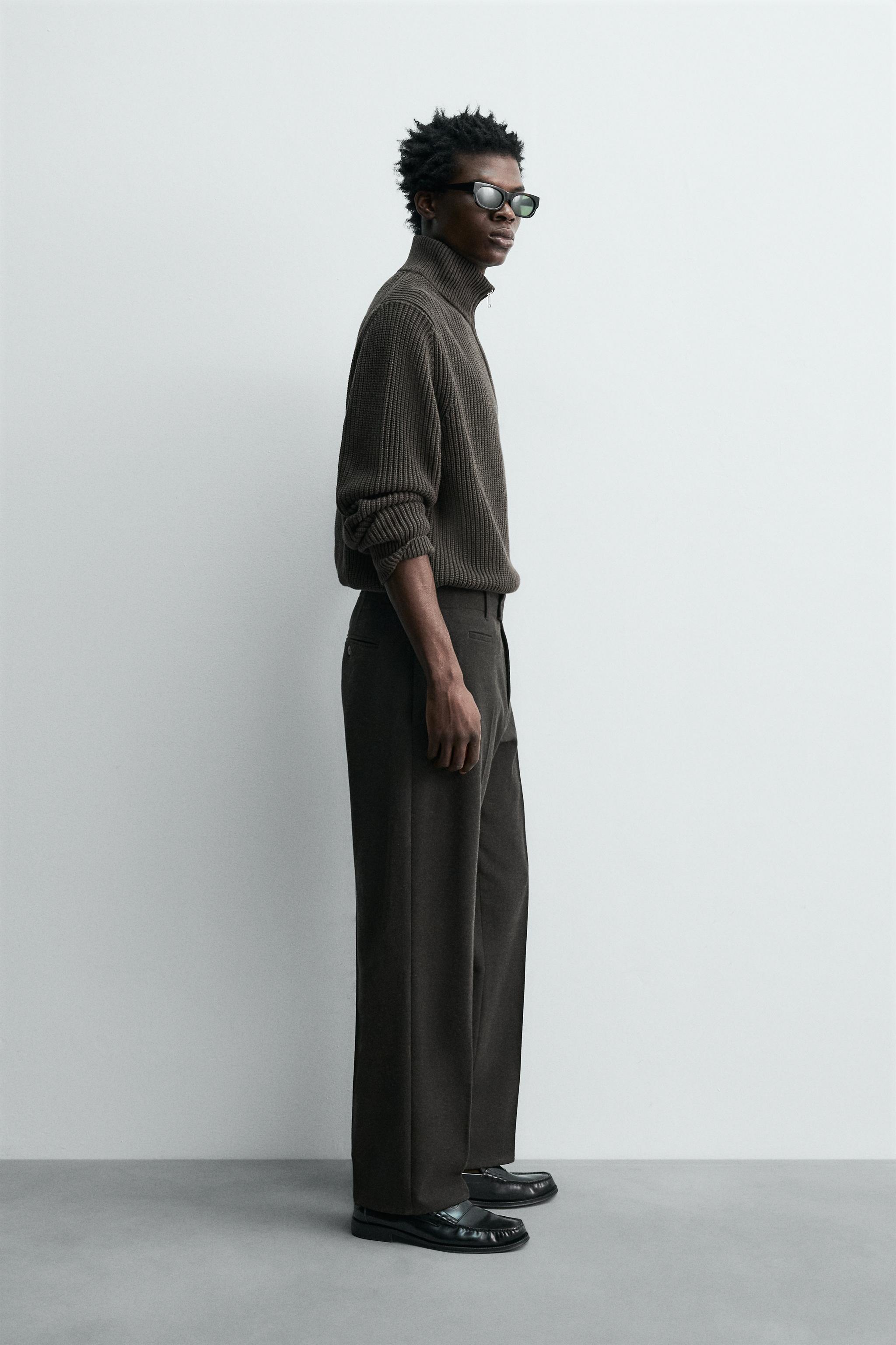 REGULAR FIT FLANNEL PANTS