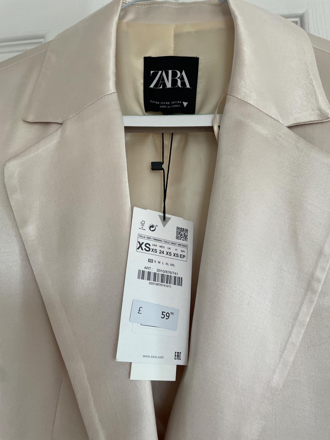 LONG SATIN BLAZER - Image 3