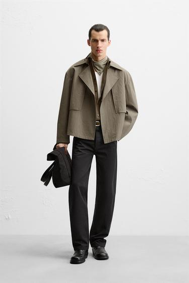 CROPPED TRENCHCOAT - Khaki by Zara