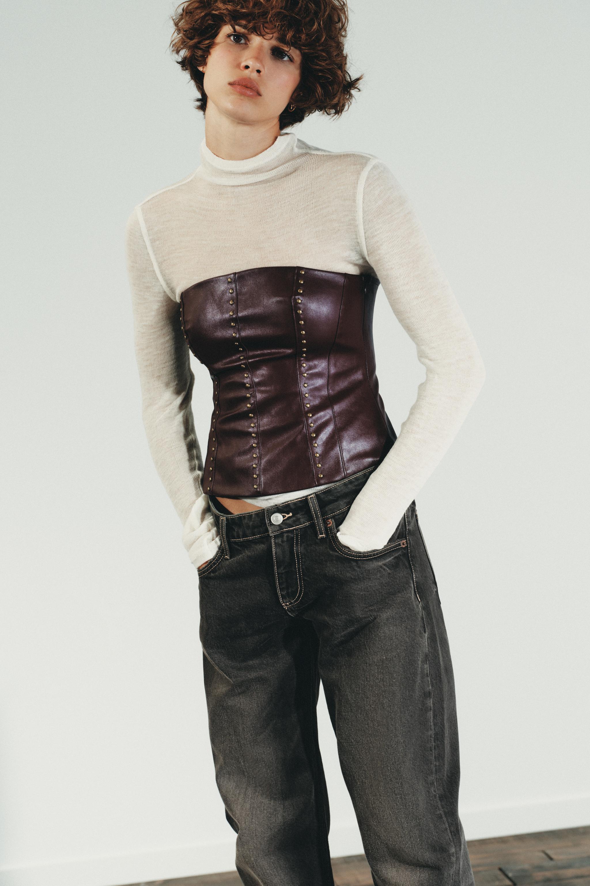 春夏レディーストップスまとめ売り　　イエナ・zara他 新品タグ付きザラZARA襟付きジュエリーシャツXSビジューピンク