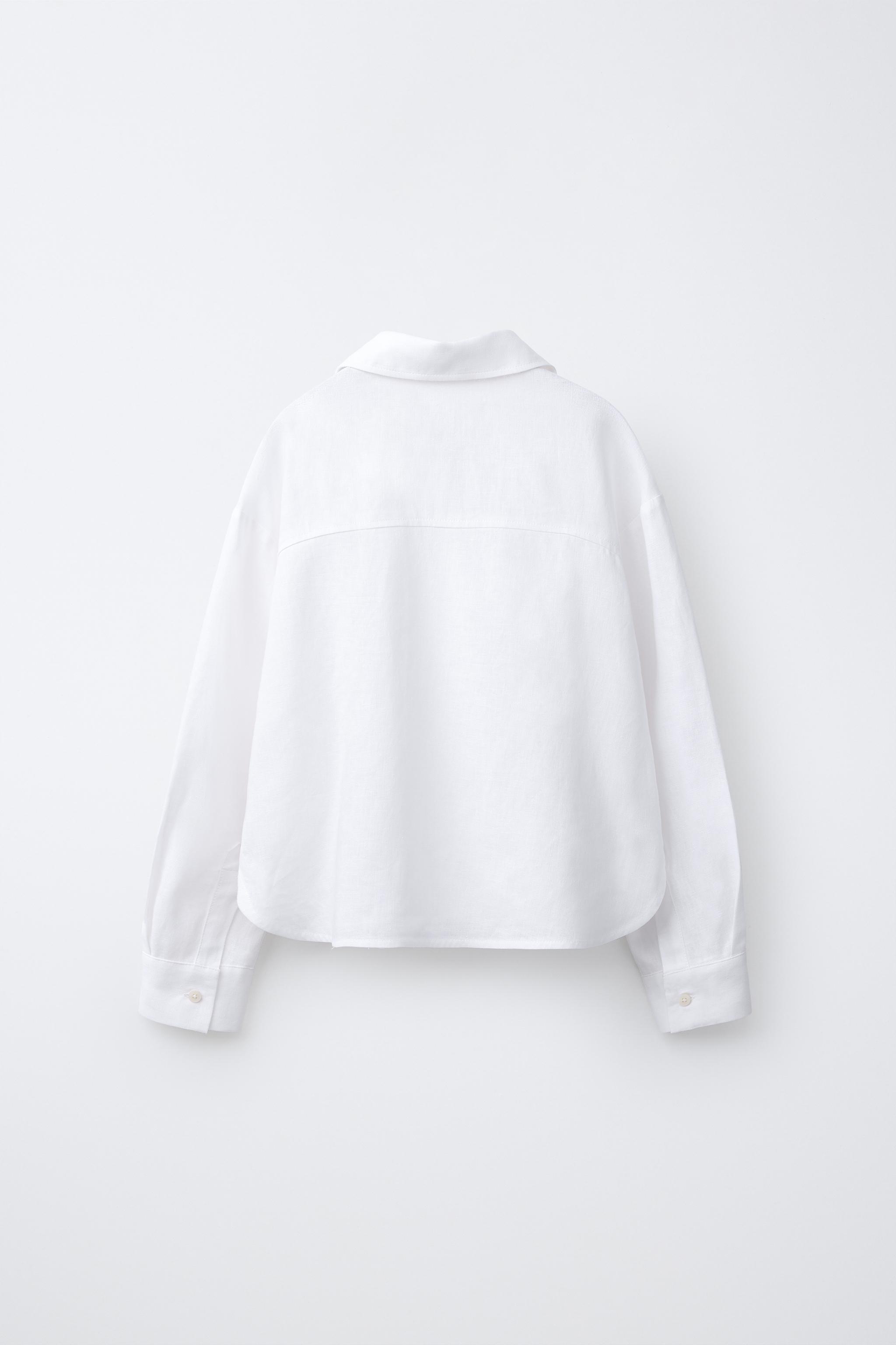 CHEMISE UNIE AVEC LIN