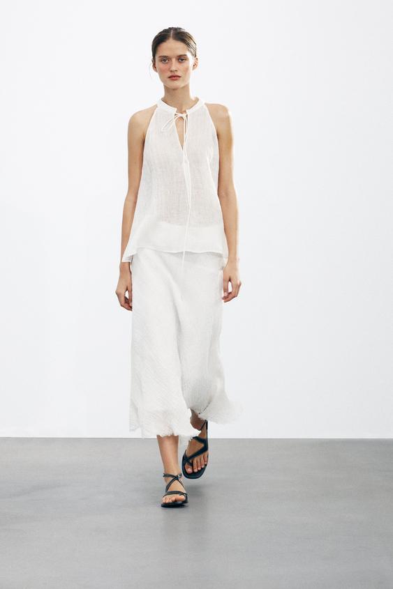 TOP HALTER 100 % LIN ZW COLLECTION