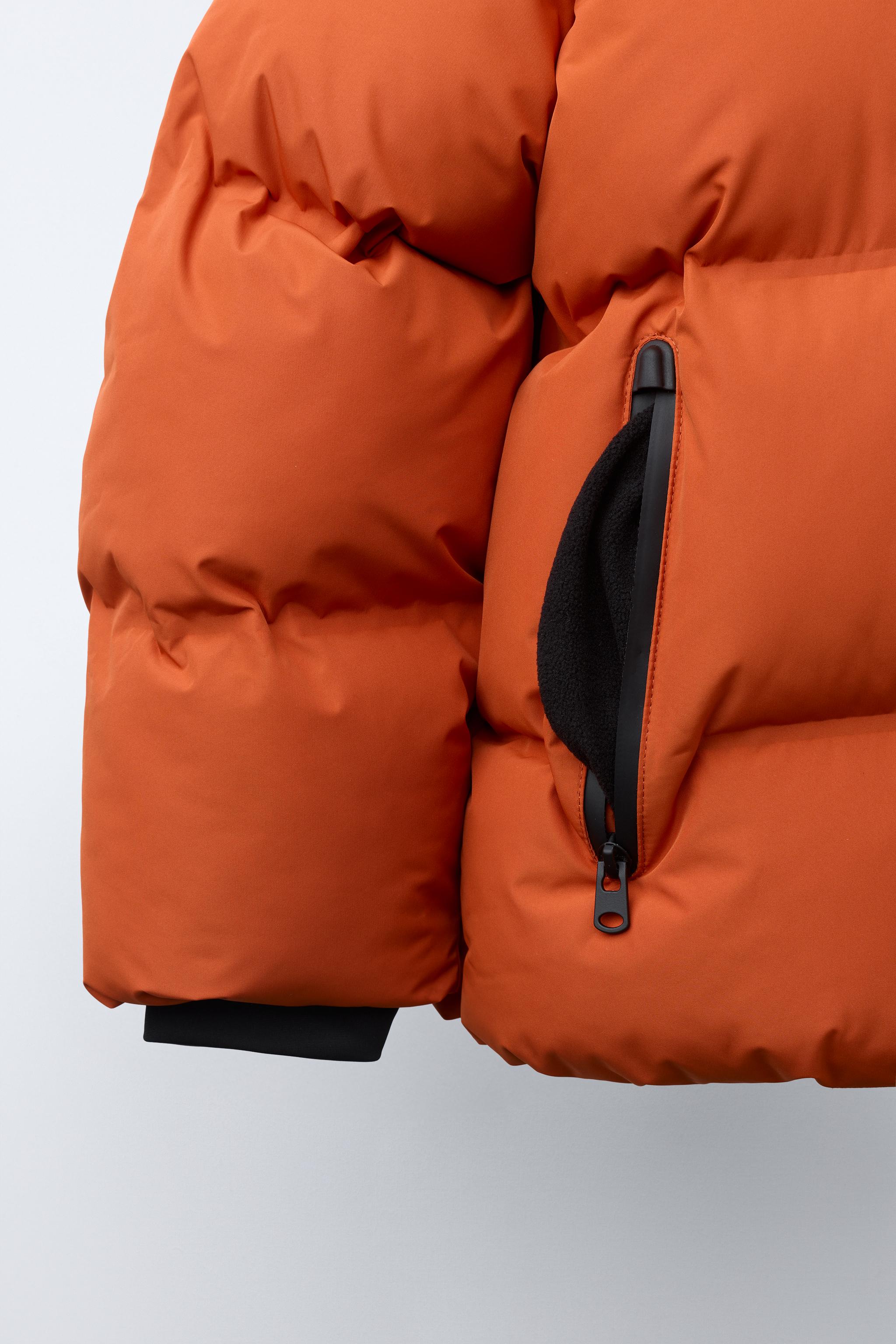 WATER-REPELLENT HOODIE PUFFER COAT