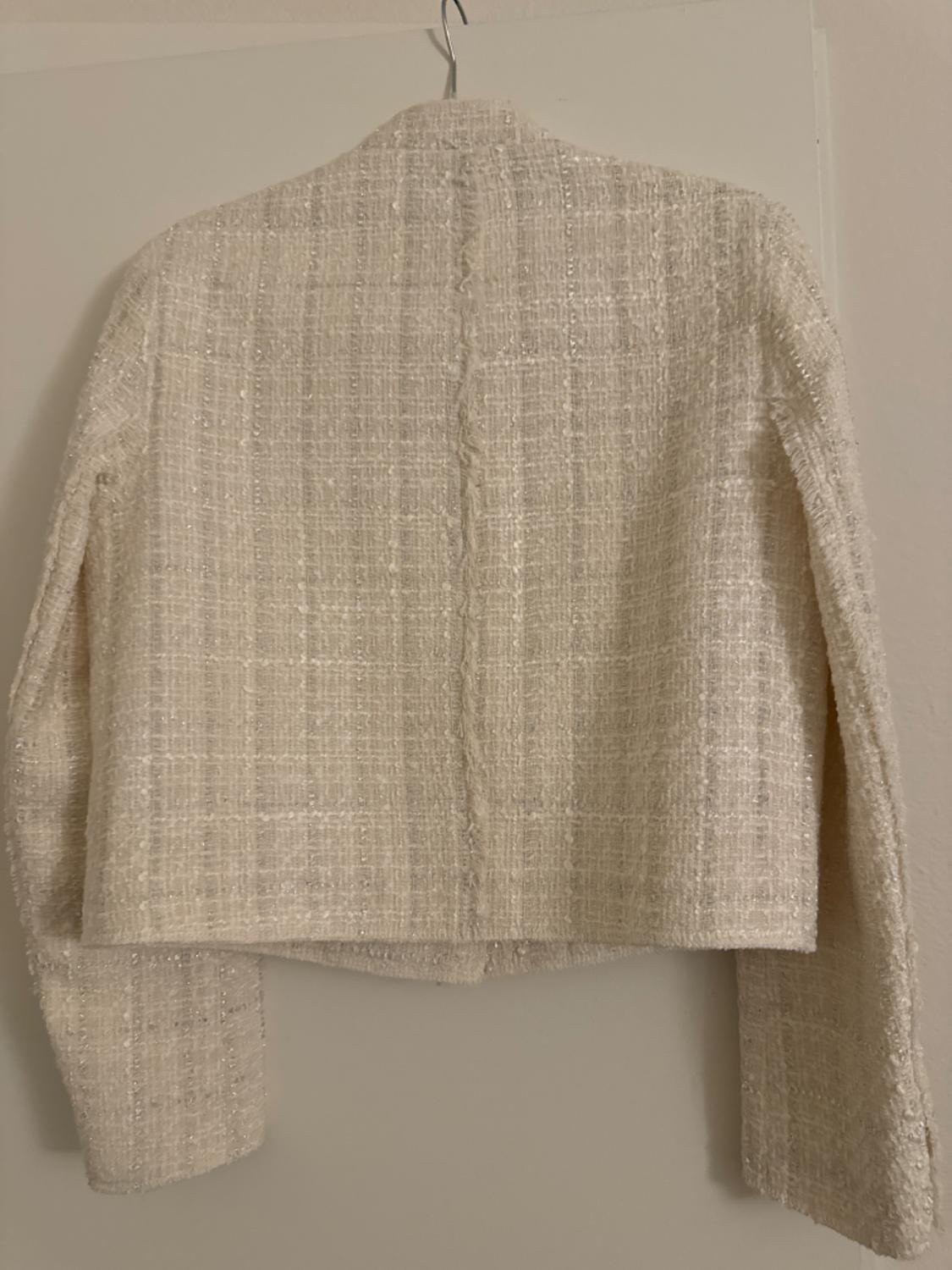 TEXTURED CROPPED JACKET ZW COLLECTION - Image 2