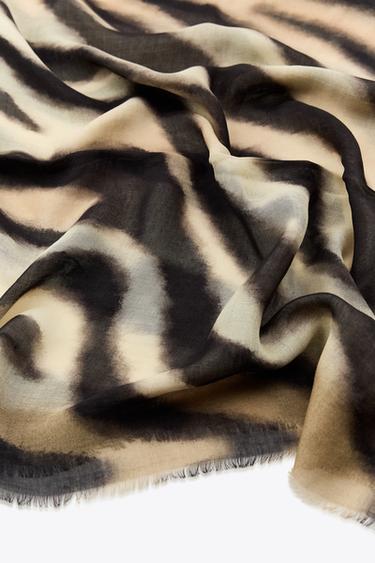 FOULARD MODAL À IMPRIMÉ ANIMAL - Zèbre de Zara - Image 5