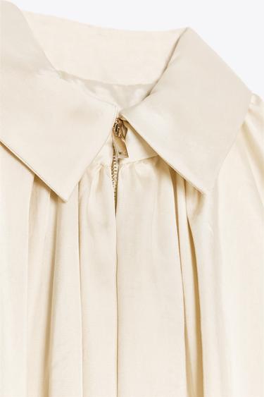 PUFFED BOMBER JACKET - ZW COLLECTION - Ecru by Zara - Image 8