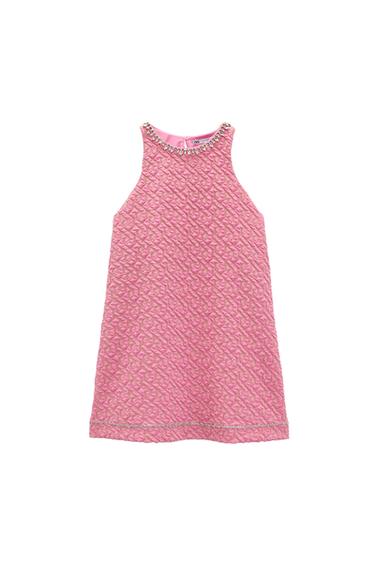 JEWEL TRIM MINI DRESS