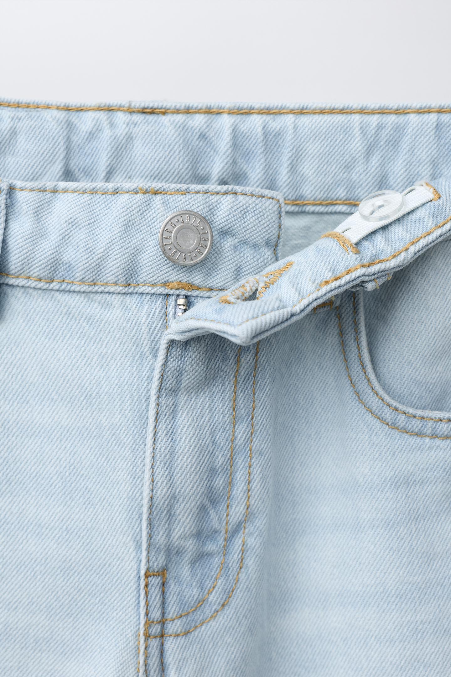Детские джинсы Zara Straight Leg, цвет: Синий — фото 3