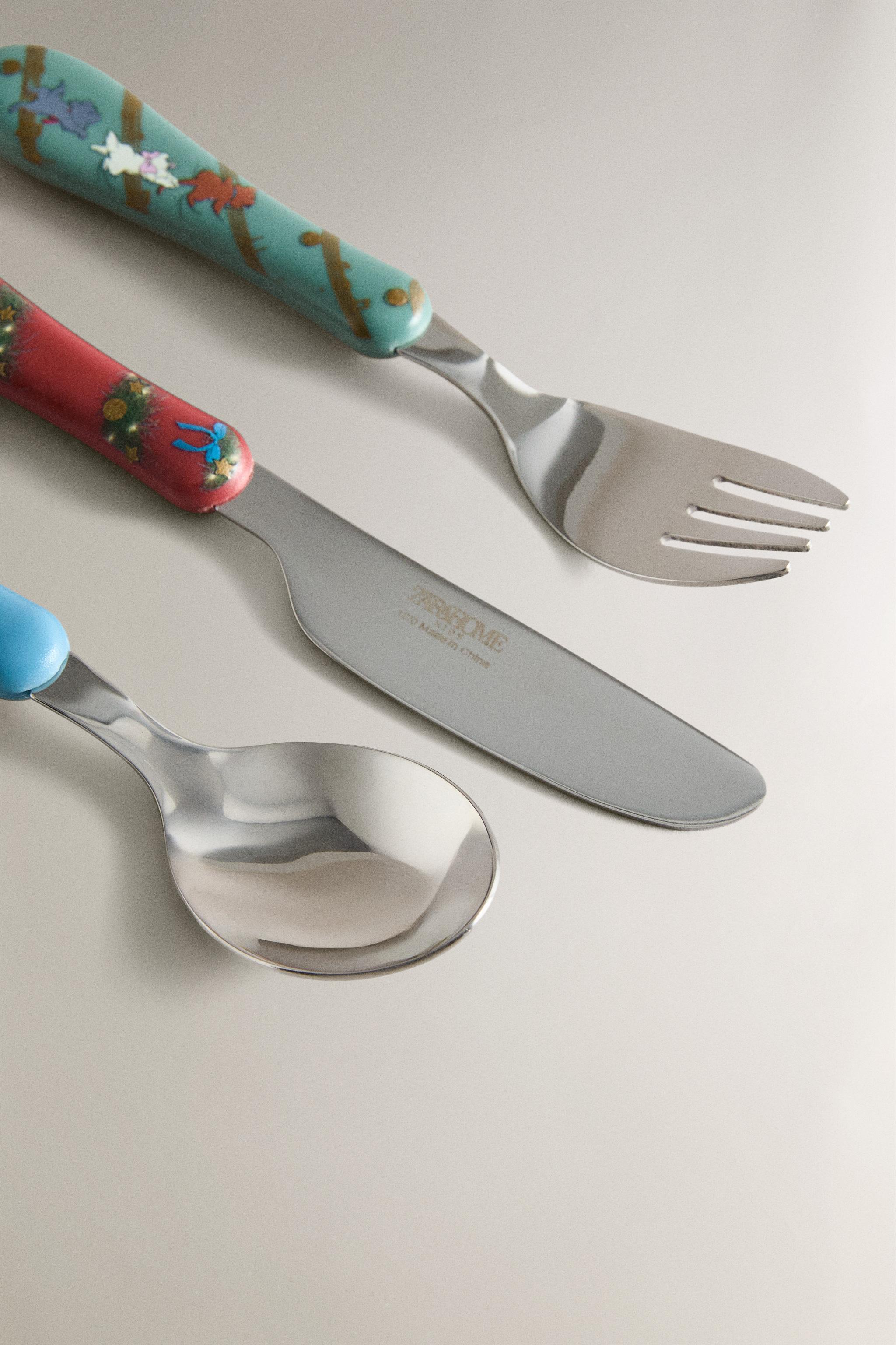 CHILDREN'S CHRISTMAS FLATWARE SET THE ARISTOCATS ©DISNEY
