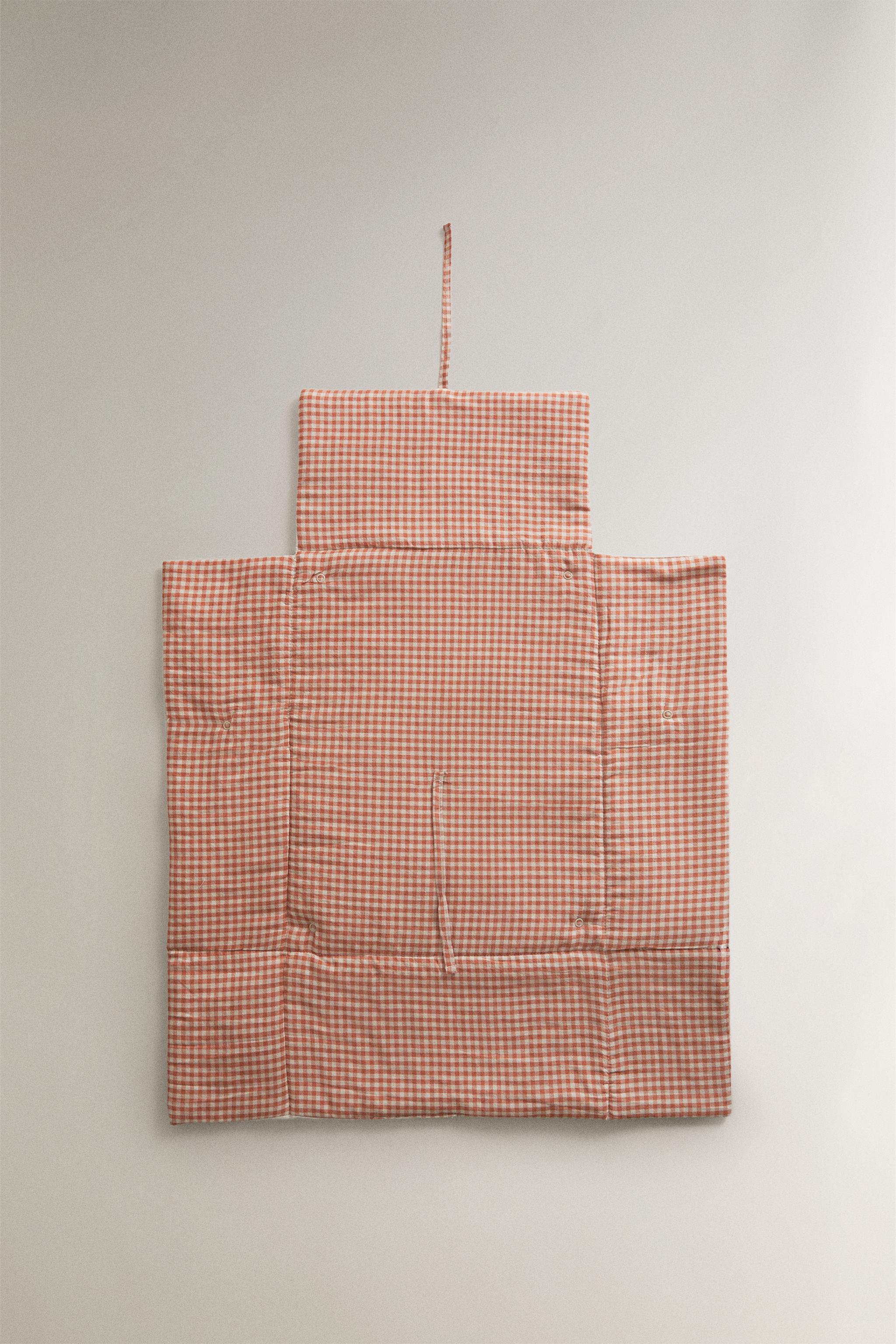 Zara COTTON GINGHAM BABY CHANGING MAT — фото 3