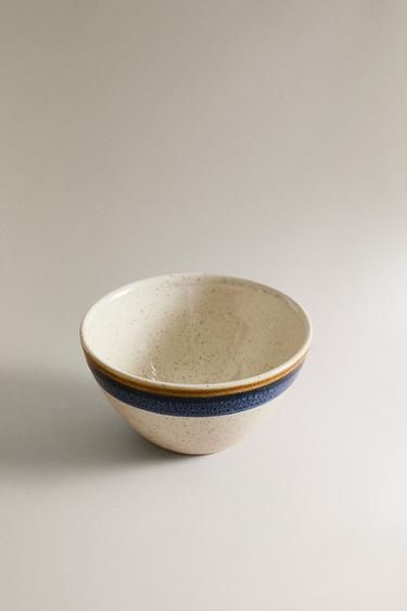 BOWL WITH CONTRAST RIM - Blue by Zara - Image 1