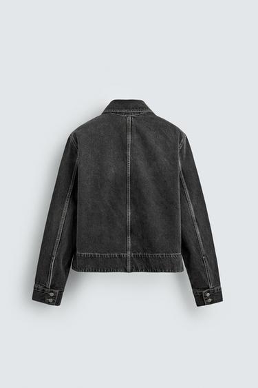 LIMITED EDITION DENIM JACKET - Black by Zara - Image 8