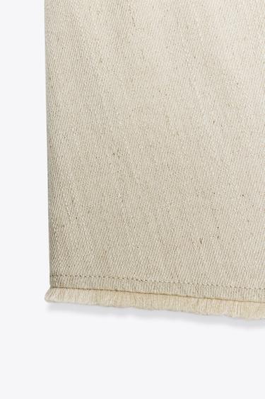 GILET RUSTIQUE EFFRANGÉ AVEC LIN - Sable de Zara - Image 7