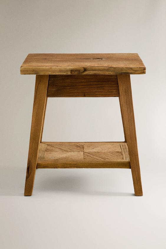TABLE DE CHEVET EN BOIS - Beige clair de Zara - Image 0
