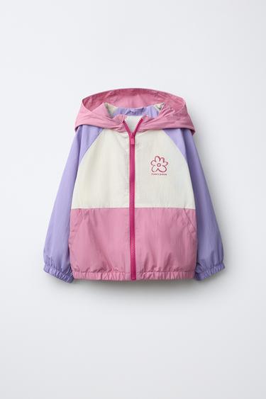 Zara WATER REPELLENT COLOR BLOCK RAINCOAT - Multicolored - Image 0