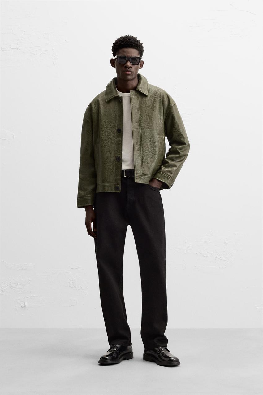 Zara Puffer Jacket Giacca Verde Militare Uomo Zara Giubbotto