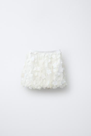 フラワーバルーンスカートエクリュ0Zaraのフラワーバルーンスカート - エクリュ - 画像 0