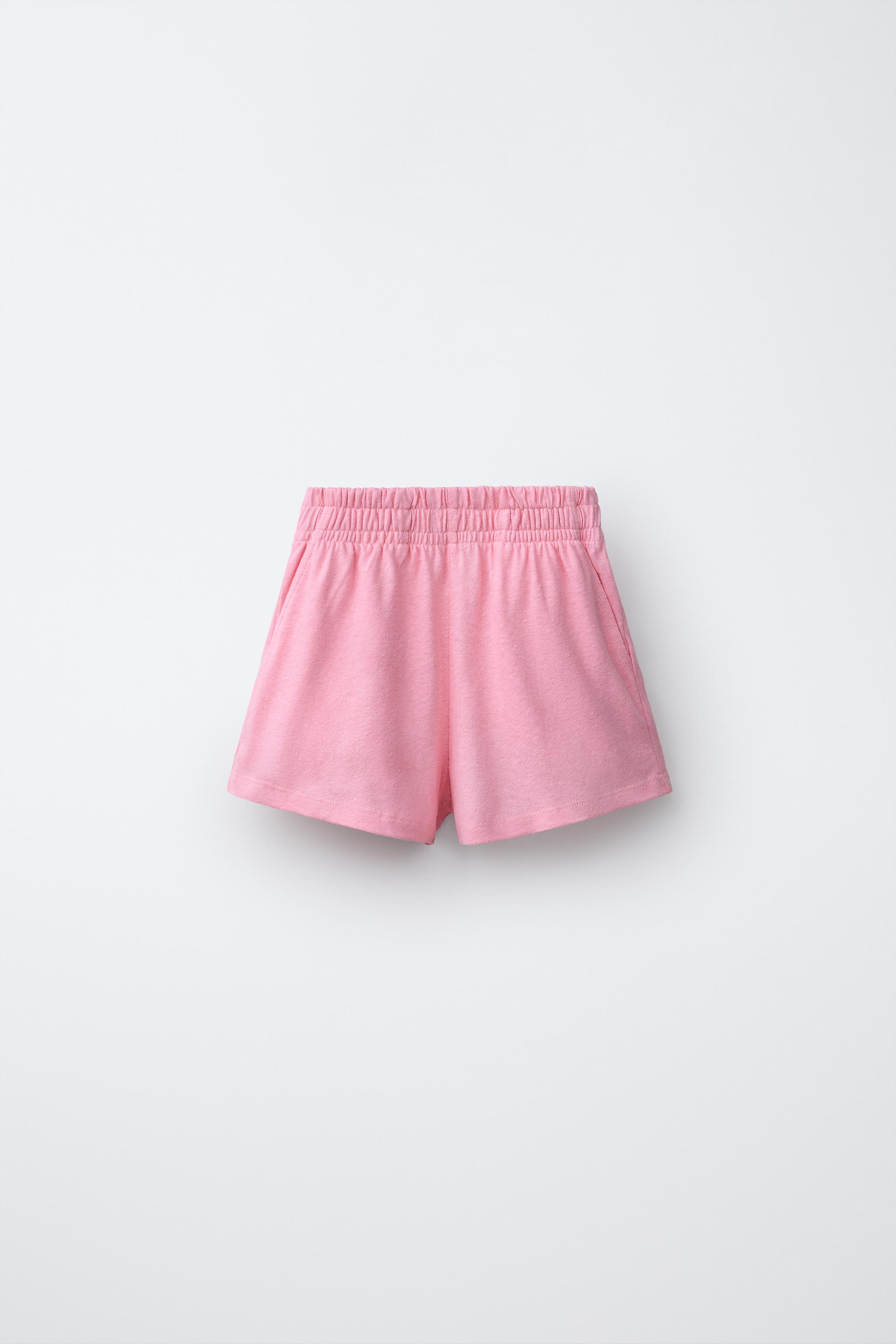 COTTON LINEN BLEND TOP AND SHORTS SET
