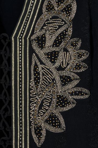 GILET BRODÉ KATE MOSS X ZARA - Noir de Zara - Image 3