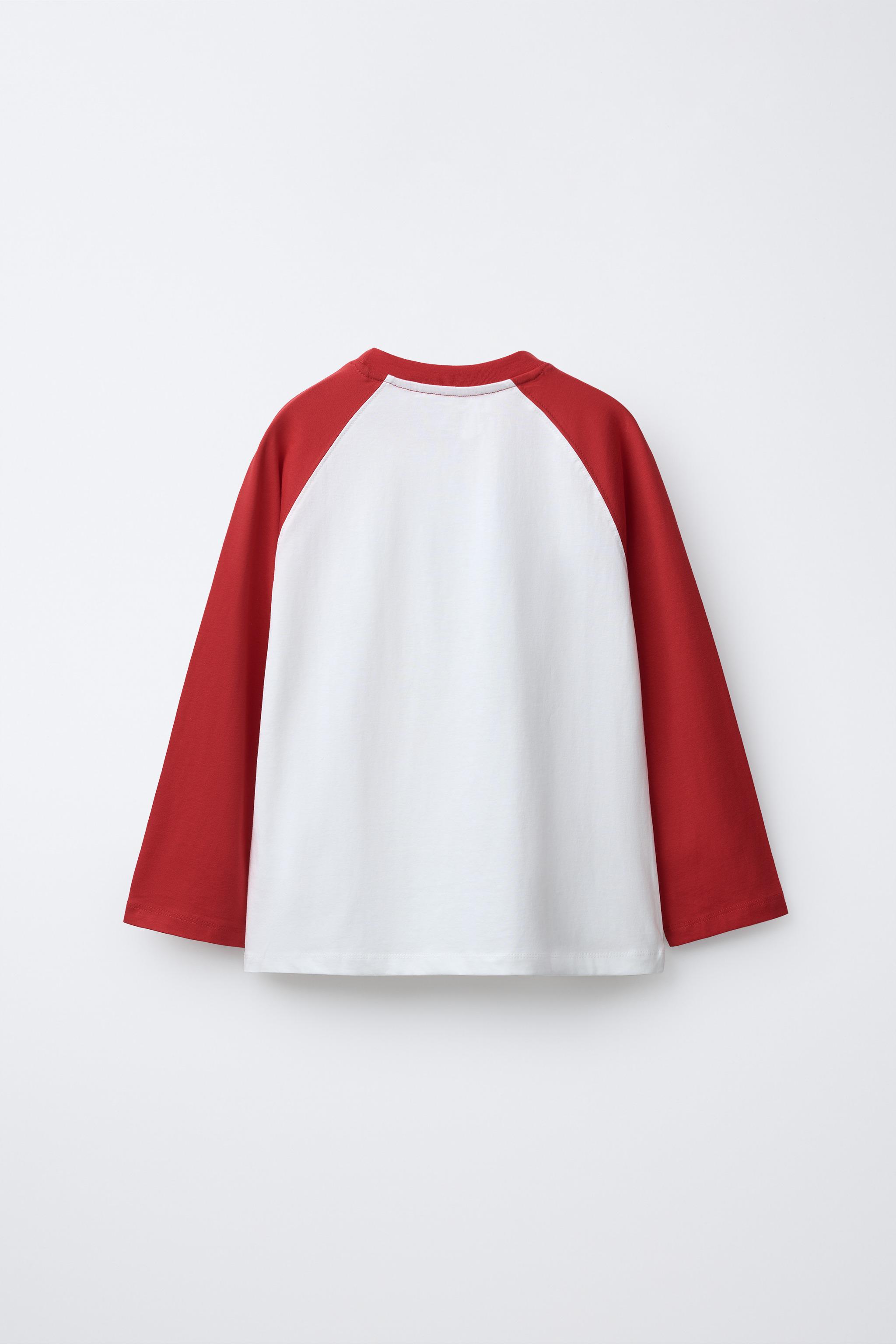 ラグランスリーブTシャツ（ホース） - ホワイト | ZARA Japan / 日本