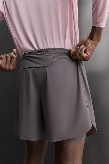 SHORT DE RUNNING 2 EN 1 - Violet de Zara - Image 4