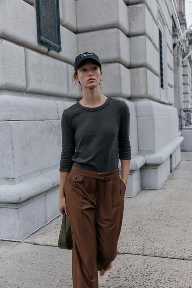 RUSTIC T-SHIRT - Charcoal by Zara