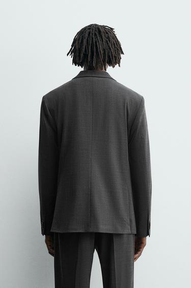 WOOL SUIT BLAZER - Black by Zara - Image 2