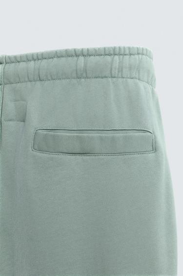 WIDE-LEG JOGGING TROUSERS X SR_A - Turquoise by Zara - Image 8