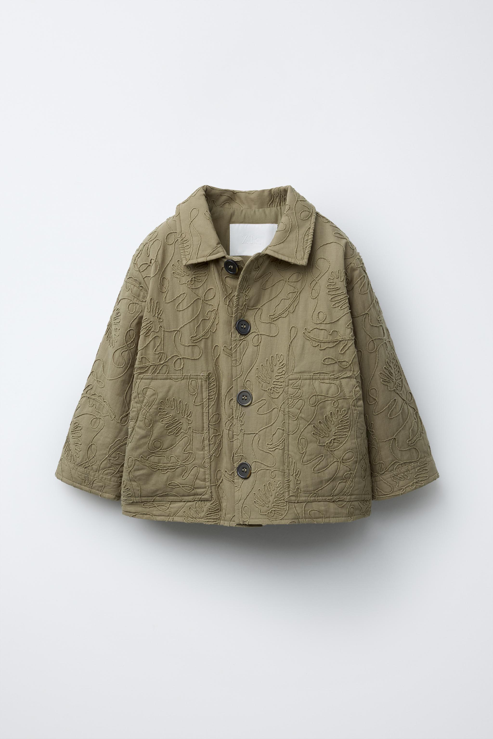 ZARA 刺繍入りジャケット 4786/207 EMBROIDERED JACKET - Bluish | ZARA United States