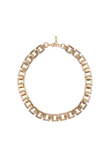 Zara METAL LINK NECKLACE - Golden