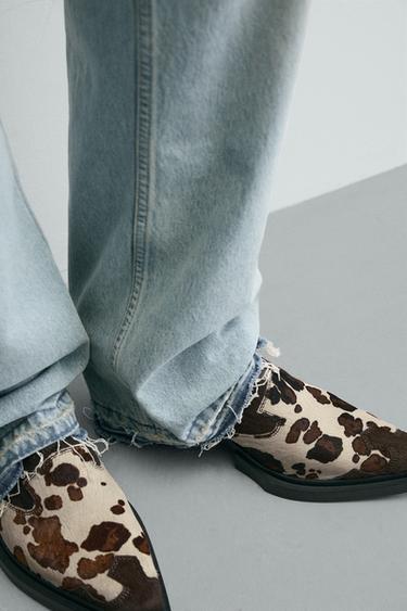 LEATHER CLOGS - Brown by Zara - Image 2