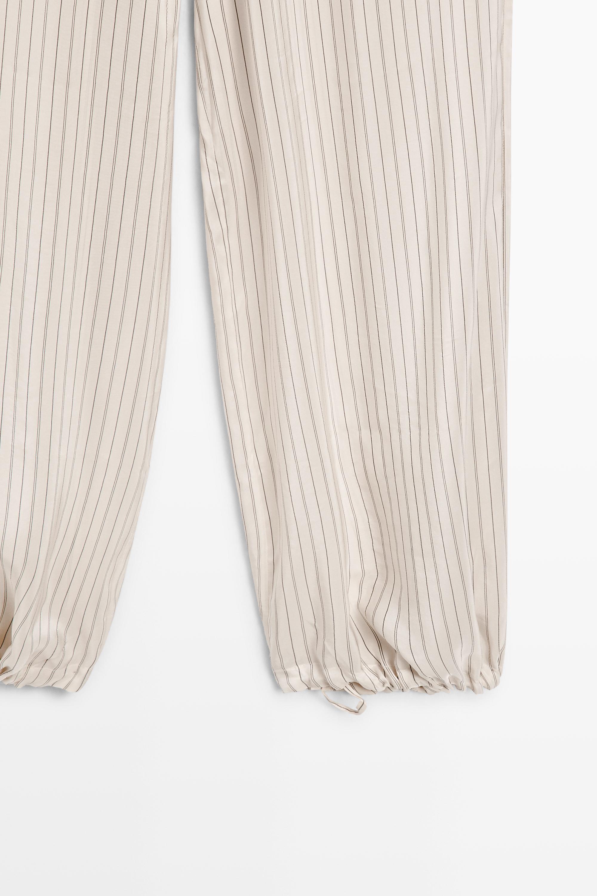 Pantalon bouffant fluide à rayures - STUDIO