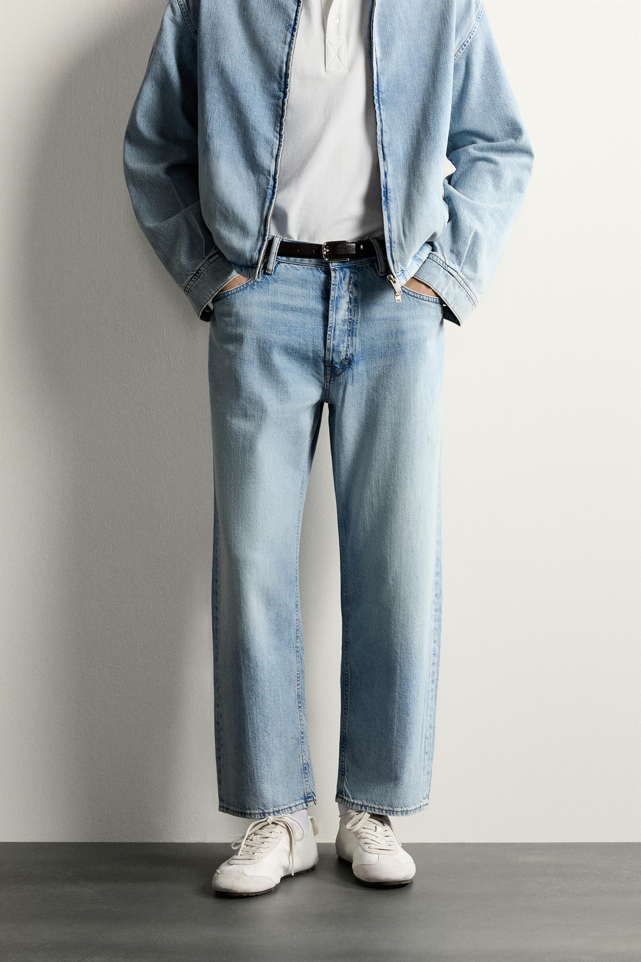 LIGHTWEIGHT REGULAR CROPPED FIT JEANS