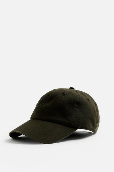 WASHED EMBROIDERED CAP - Black / Brown by Zara - Image 4
