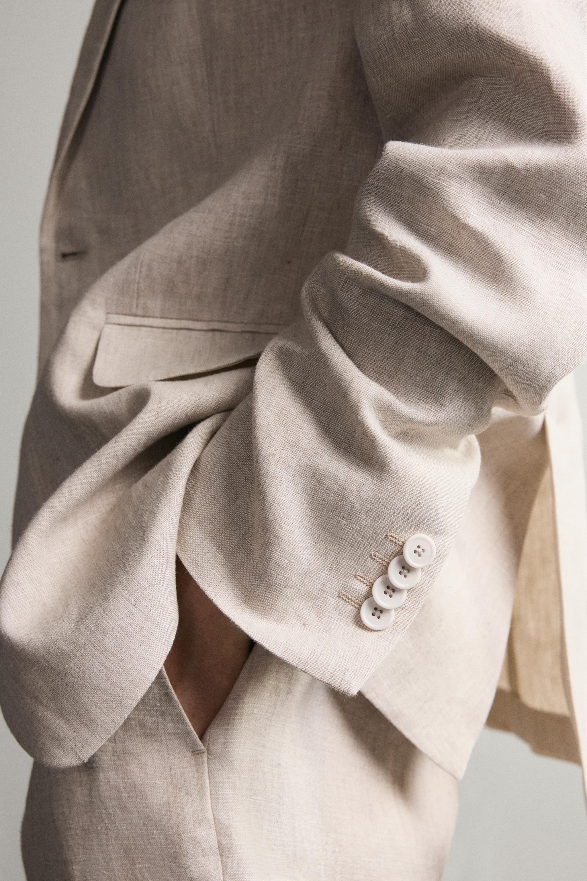 100% LINEN SUIT JACKET
