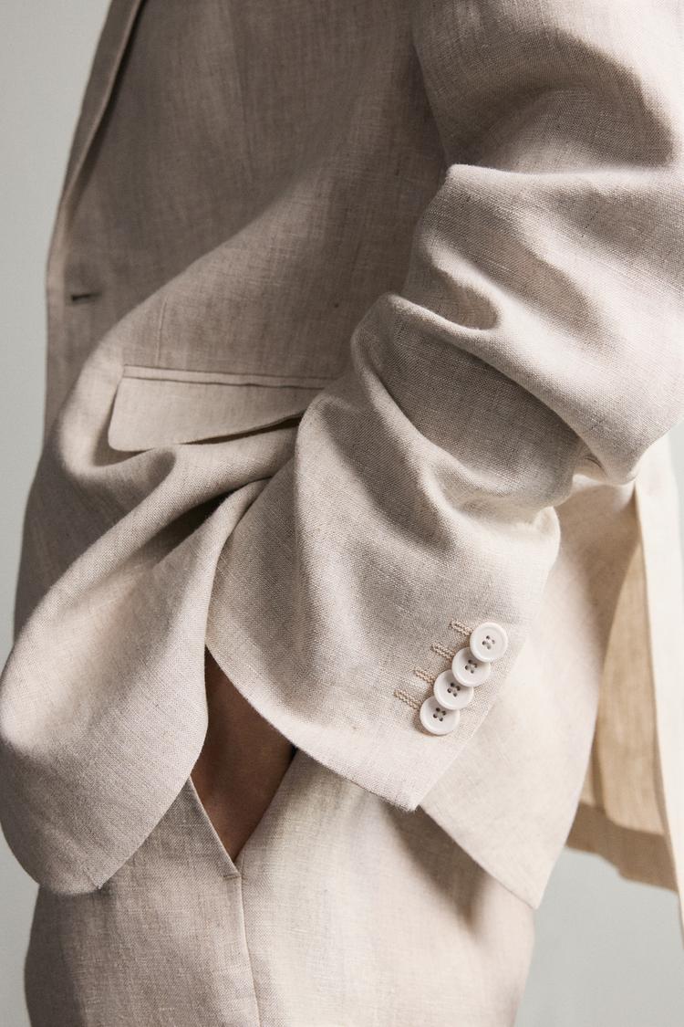 Blazer de traje 100% lino 5