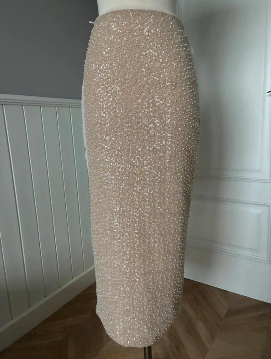 ZW COLLECTION SEQUIN PENCIL SKIRT - Image 4