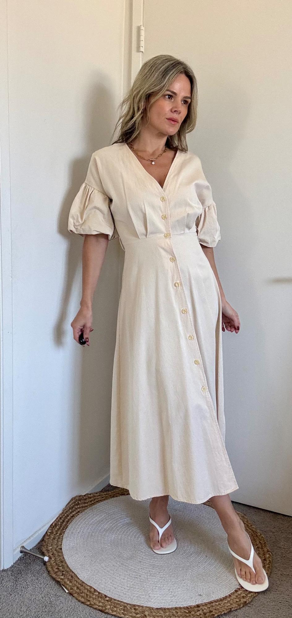 VESTIDO VOLUMEN CINTURÓN