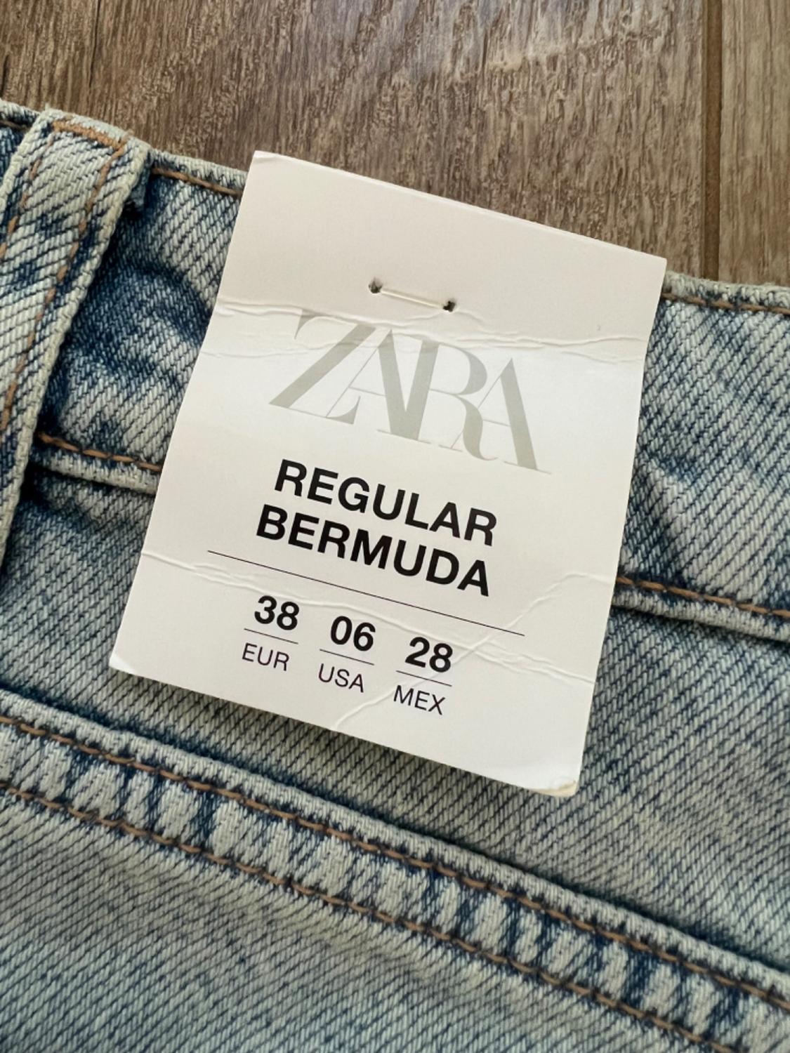 TRF MID-RISE DENIM SHORTS - Image 3