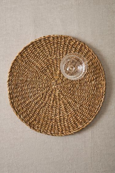 Zara WOVEN FIBER PLACEMAT - Light beige