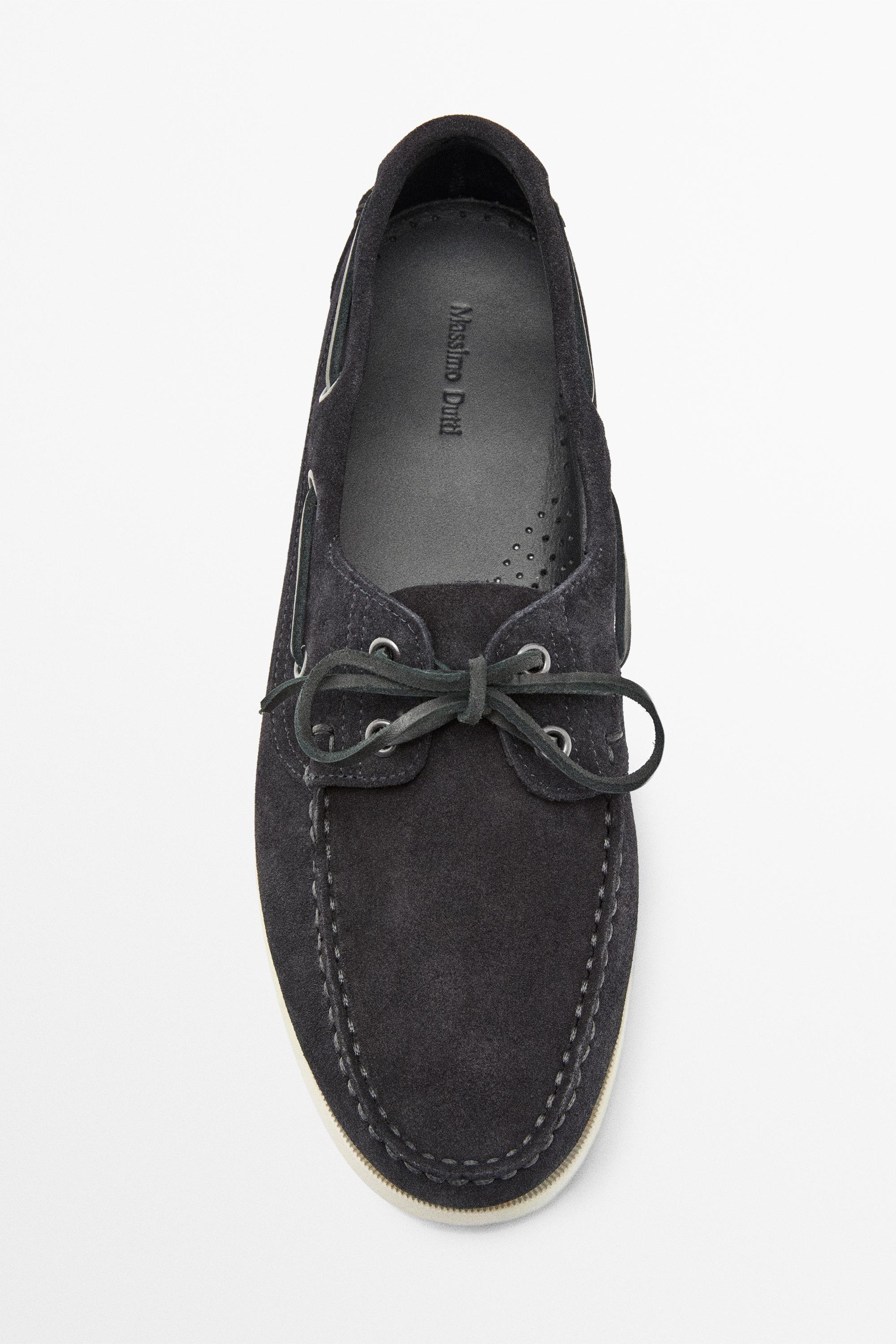 Chaussure bateau cuir