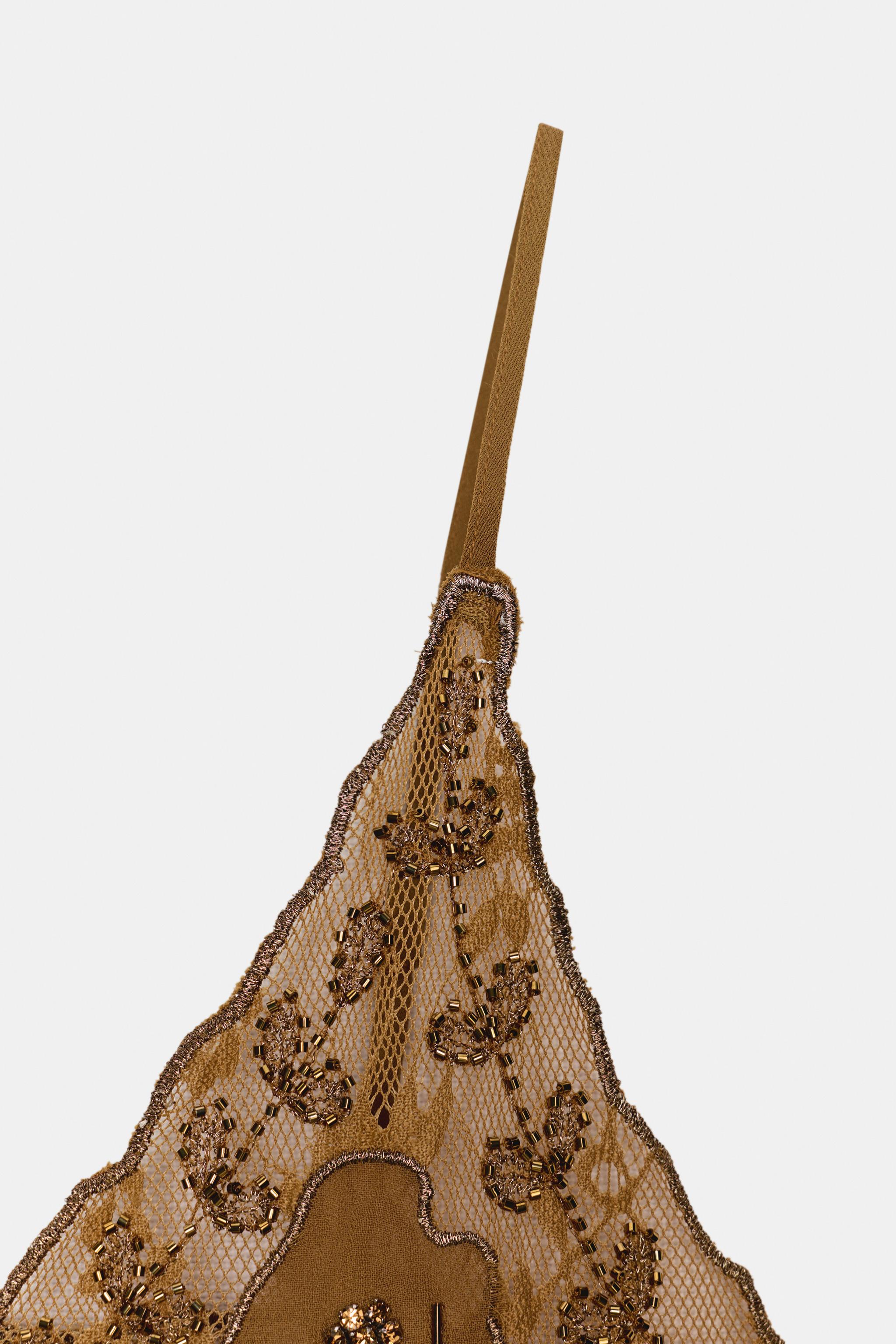 BEADED EMBROIDERED TOP ZW COLLECTION LIMITED EDITION