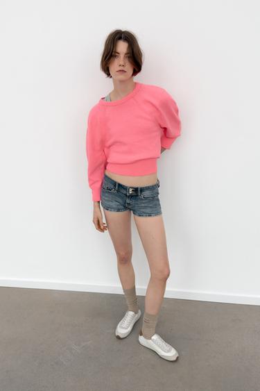 Zara DERBY SNEAKERS WITH HEEL DETAIL - White