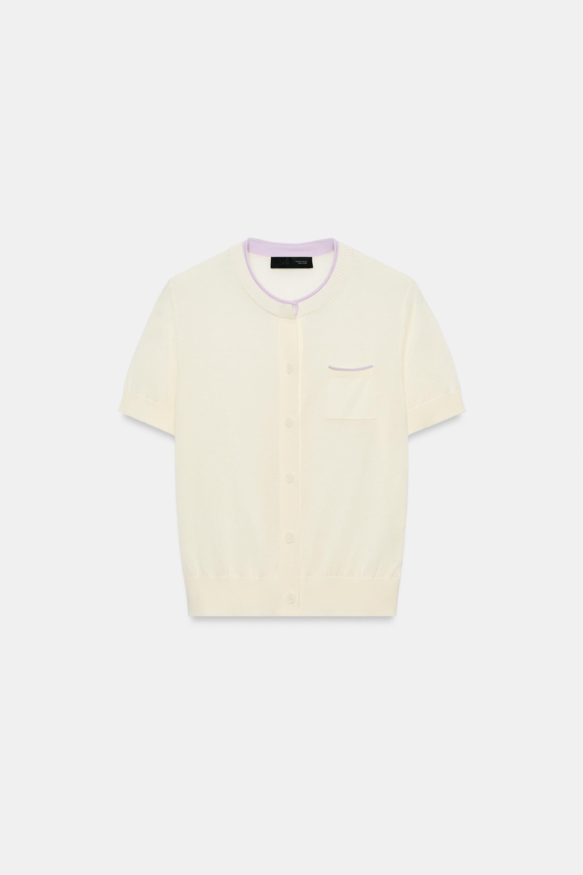 ダブルエフェクトニットジャケット - バター | ZARA Japan / 日本