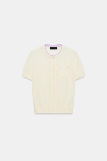 ダブルエフェクトニットジャケットバター0Zaraのダブルエフェクトニットジャケット - バター - 画像 0