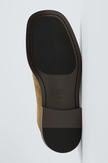 MOCASSINS EN CUIR - Beige de Zara - Image 6