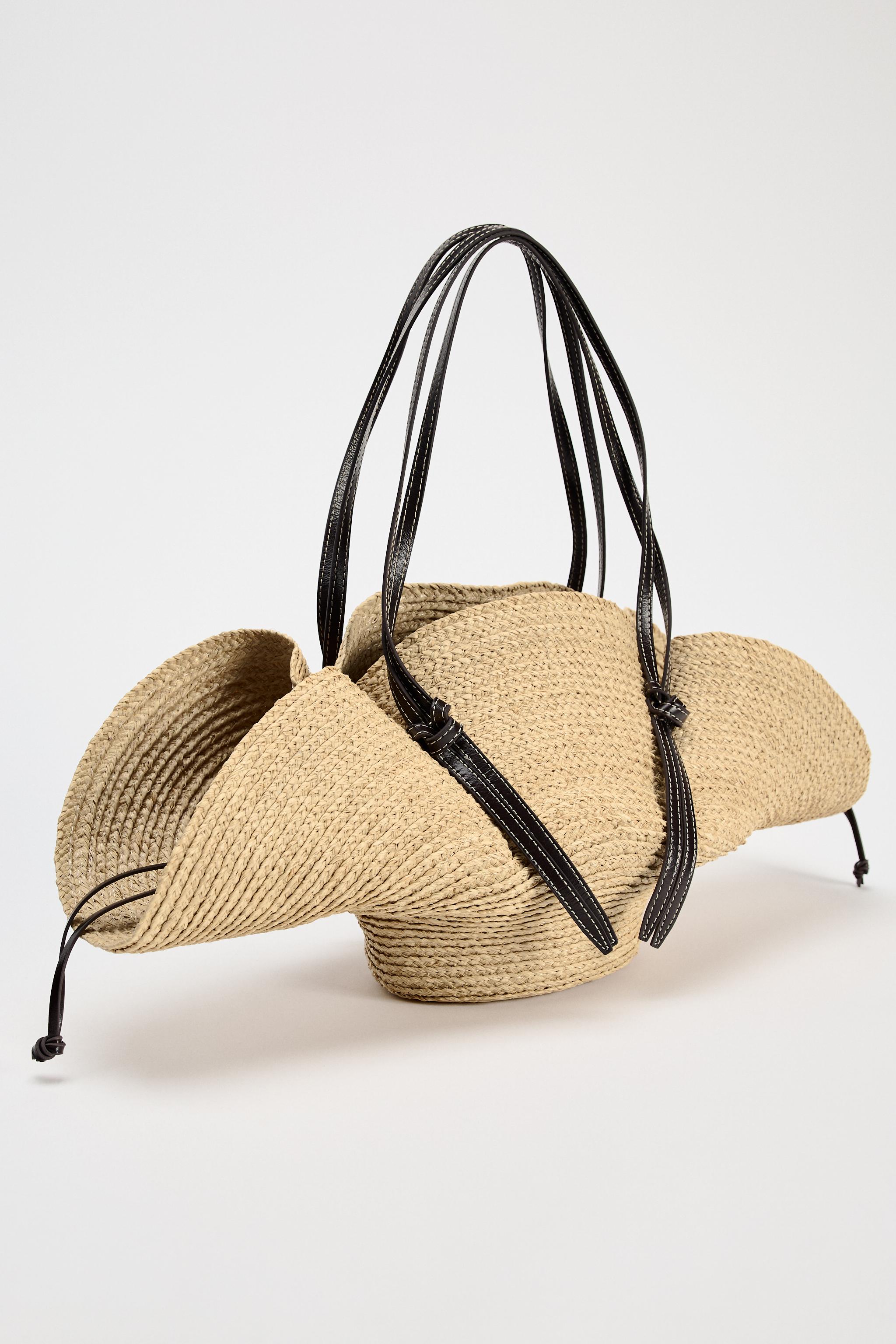 Zara woven basket bag sale