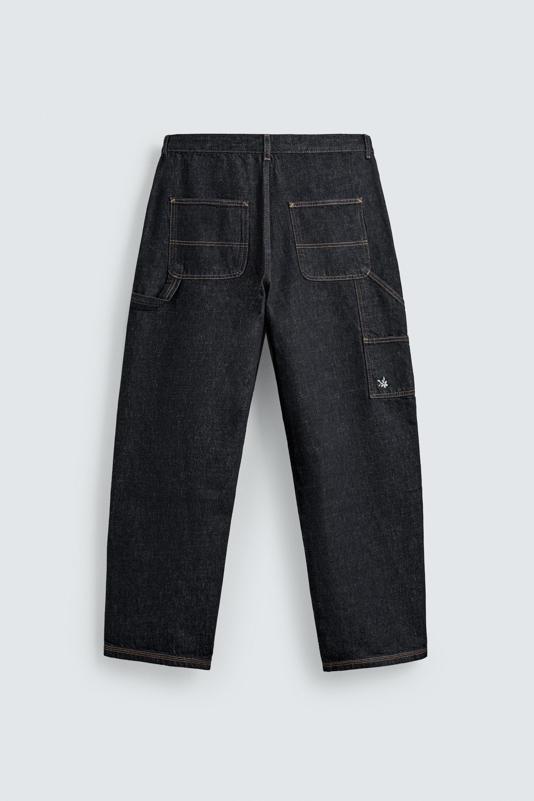 CARPENTER POCKET JEANS - Blue | ZARA United States