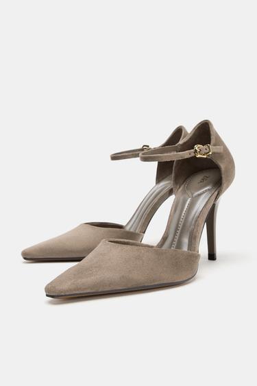 CHAUSSURES À TALONS BRACELET - Gris taupe de Zara - Image 3